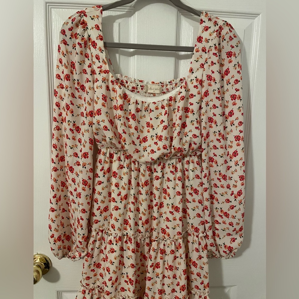 Floral long sleeve dress by Altar’d State size XS